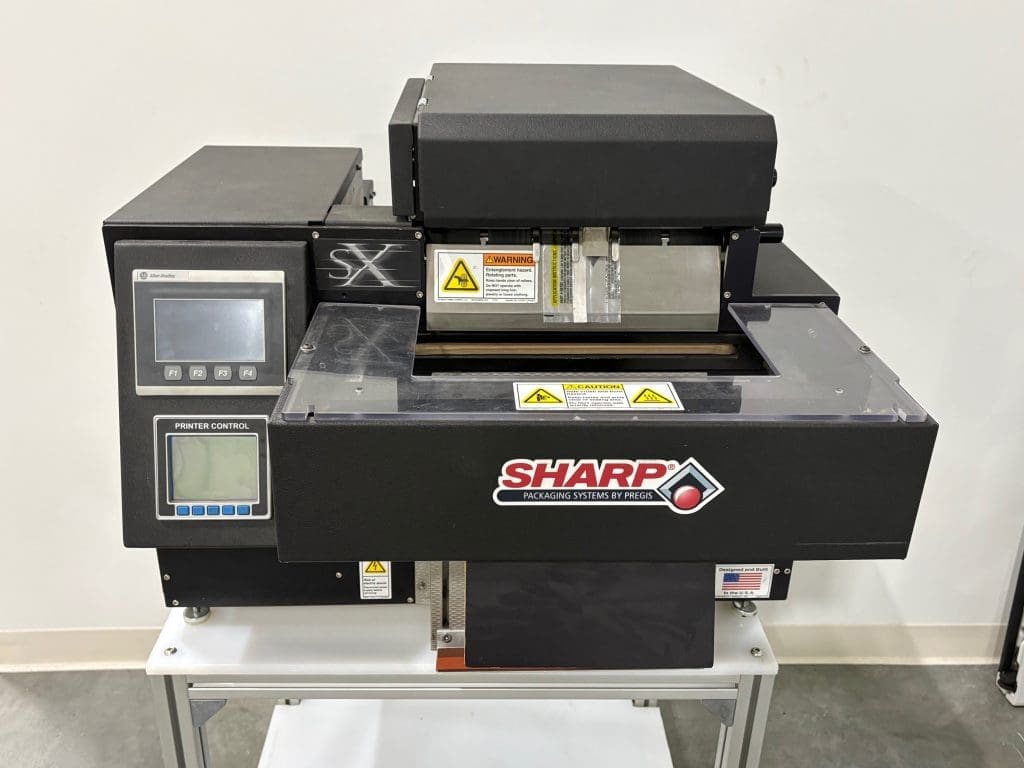 A Sharp Packaging system printer